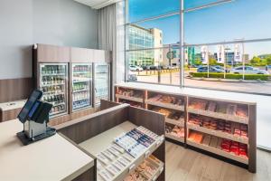 a grocery store with a view of a city at Radisson Blu Hotel Amsterdam Airport, Schiphol in Schiphol