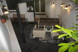 Et sittehjørne på J and R Brussels City Apartment
