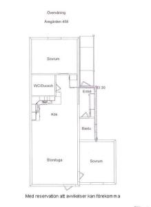 a plan of a floor plan of a house at Central Apartment with Sauna & Balcony in Åre