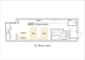 Půdorys ubytování Aoi Hotel Kyoto