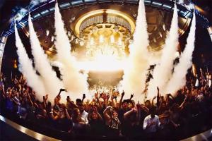 a group of people in a crowd at a concert at Mirage Pool House - Heart of LV, Swimming Pool, Games, heavenly relaxation in Las Vegas +101 photos