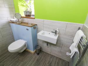 a bathroom with a toilet and a sink at The Brew House in Penrith +34 photos