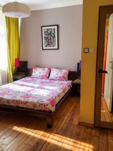 a bedroom with a bed in a room at Spacious House in Central Sofia with Garden in Sofia