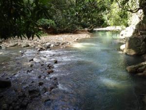 a river with some rocks in the water at Bungalow Charmant à Pointe-Noire in Pointe-Noire +7 photos