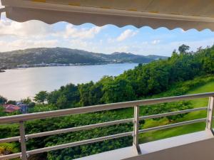 a view of a river from a balcony at Studio charmant à La Trinité - Vue mer - 40 m² in La Trinité