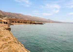 a view of the ocean from the shore at Charming Apartment in Imi Ouaddar in Agadir nʼ Aït Sa