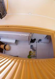 a view from the bottom of a drawer in a room at Studio confortable à Sainte-Anne - 30 m² avec vue mer in Sainte-Anne