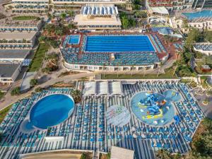 an overhead view of a swimming pool at a resort at Royal & Imperial Belvedere Resort in Hersonissos
