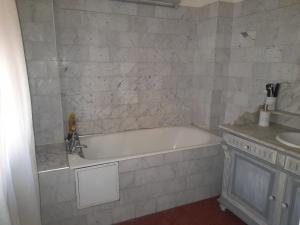 a bathroom with a bath tub and a sink at Chambre Palais des Papes Avignon in Avignon