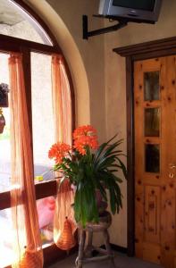 TV a/nebo společenská místnost v ubytování Albergo Ristorante Sole