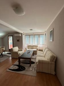 a living room with a couch and a table at Mate Apartmani in Bijelo Polje