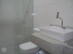 Koupelna v ubytování Residencial Bela Morada