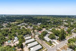 an aerial view of a small town with trees at Friendly City Fun in Bradenton