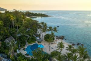 an aerial view of the beach at a resort at Centara Villas Samui in Lamai