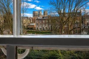 a view of a building from a window at Hedley House Hotel Wellness and Spa in York