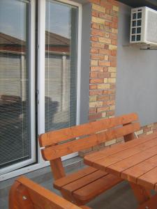 A balcony or terrace at Viktória&Krisztián Apartments