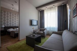 Χώρος καθιστικού στο Drina Hotel