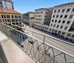a view of a street in a city with buildings at Porta Nuova Studio - Sostify in Bergamo