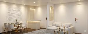 a living room with a couch and a table at Anantita Poolside Boutique in Phra Nakhon Si Ayutthaya