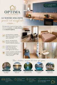 a collage of photos of a bedroom and a living room at Optima Casa Vacanze II in Telese