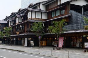 a building on the side of a street at AO Odawara Lounge in Odawara