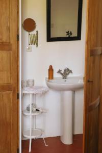 a bathroom with a sink and a mirror at Chateau de Saint Martin in Taradeau +37 photos