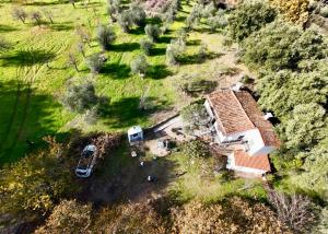 an aerial view of a house in a field at Casa Papiqui in Fuenteheridos