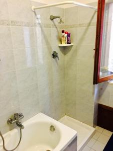 ブリアーティコにあるLorenzo Holiday homesのバスルーム(シャワー、シンク付)