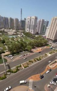 an aerial view of a busy city street with buildings at Alreem building in Abu Dhabi