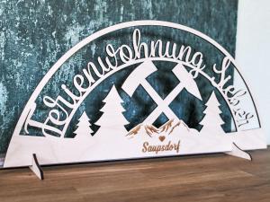 a sign for a mountain climbing gym at Apartment Siebers by Interhome in Sebnitz