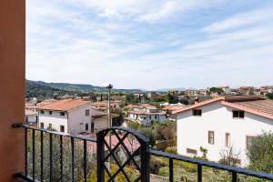 a view from a balcony of a city at Casa Konny in Gonnostramatza