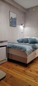 a bedroom with a bed in a room at Jagienka in Łeba