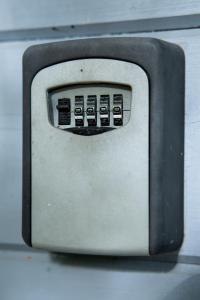 a close up of a toaster oven with its door open at Värska kämping in Värska