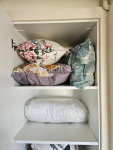 a drawer filled with pillows and a mattress at Rakkez's house in Hiboun
