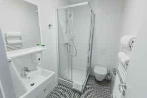 Kúpeľňa v ubytovaní Hotel Štacija