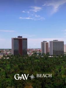 a view of a city with tall buildings at Beach resort Salinas in Salinópolis