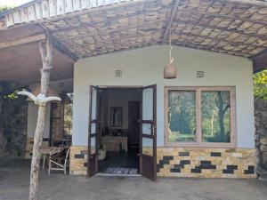 a view of the entrance to a house at Giraffe Gallery Home in Arusha
