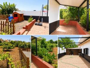 a collage of photos of a house with a garden at Casa del Parque Tacoronte Centro in Tacoronte +2 photos