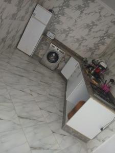 an overhead view of a kitchen with a counter top at Dardyafa in Larache