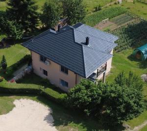 an aerial view of a house with a roof at Plav`s dream in Plav +12 photos