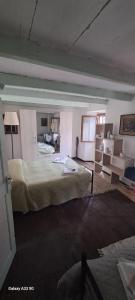 a bedroom with a large bed in a room at AL CORNIOLO in Zerba