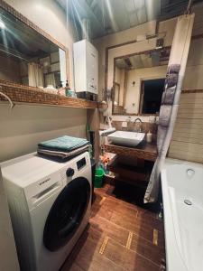 Katil atau katil-katil dalam bilik di Narva Promenade with two bedrooms