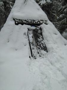 Gafsele Lappland Hostel durante l'inverno