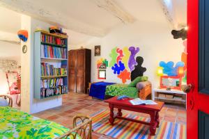 Knihovna v bed and breakfast