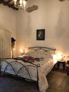 En eller flere senge i et værelse på Appartamento con terrazza in Via Campo dei Fiori