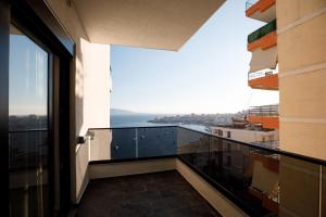 a view from the balcony of a building at Oleva Sea View Suites in Sarandë