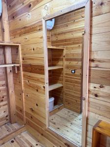 a wooden sauna in a log cabin at Sondos Camp in Nuweiba‘ el Muzeinah +144 photos