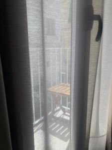 a view of a table from a window at Antigua 22 in Monopoli