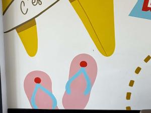 a poster of two people on snowboards at ibis budget Marseille Aeroport Provence in Marignane +61 photos