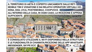a map of a town with buildings at Michelangelas Home in Aieta